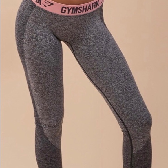 Gymshark Pants - Original Gymshark grey & coral flex leggings.